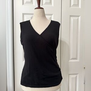 Ann Taylor NWT❤️Black Sweater Wrap Tank Top  Great for layering